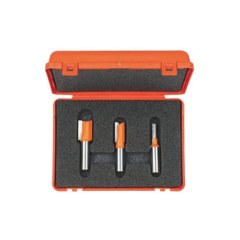 CMT ORANGE TOOLS CMT 811.001.11 3-Piece Plywood Groove Set in Carrying Case, 1/4-Shank - Image 1